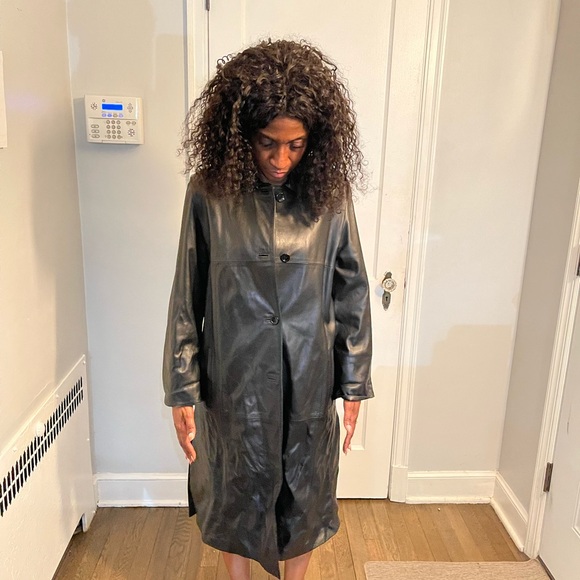 Italian Leather Trench Coat - Picture 11 of 11